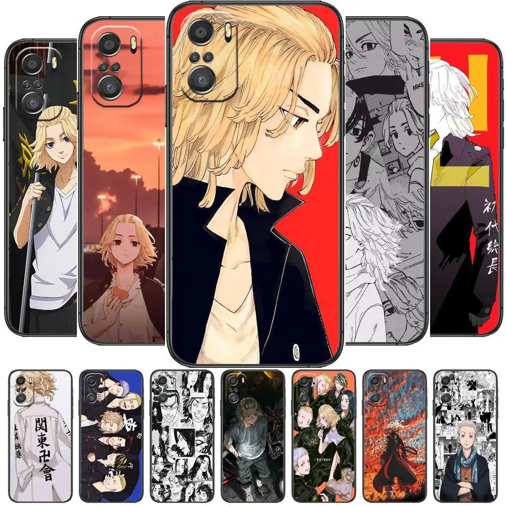 

tokyo revengers anime Phone Case For xiaomi mi 11 Lite pro Ultra 10s 9 8 MIX 4 FOLD 10T 5g Black Cover Silicone Back Prett