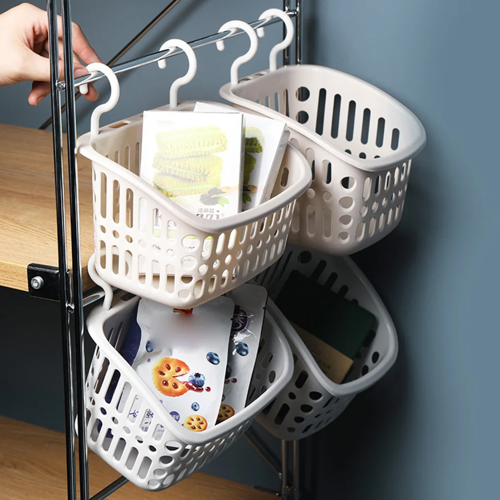 New Fashion Bathroom Storage Basket Toothbrushing Cup Holder PP Washroom Accessories Storage Hanging Bascket Hot