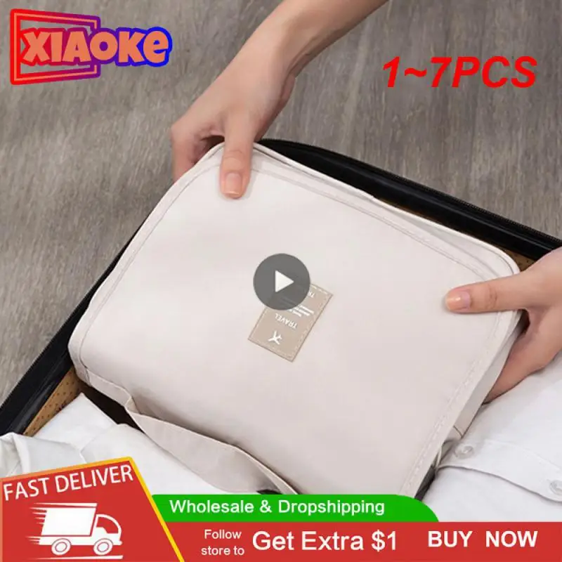 

1 ~ 7 шт., женская косметичка, портативная косметичка, Вместительная дорожная сумка для хранения, органайзер для туалетных принадлежностей, водонепроницаемая сумка для стирки