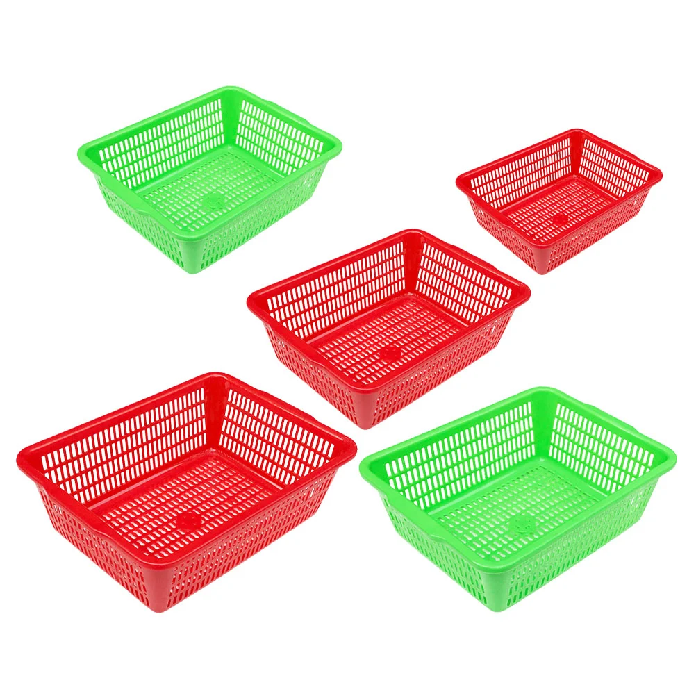 

5Pcs Premium Durable Convenient Packing Basket Storage Basket Storage Container for Room Kitchen