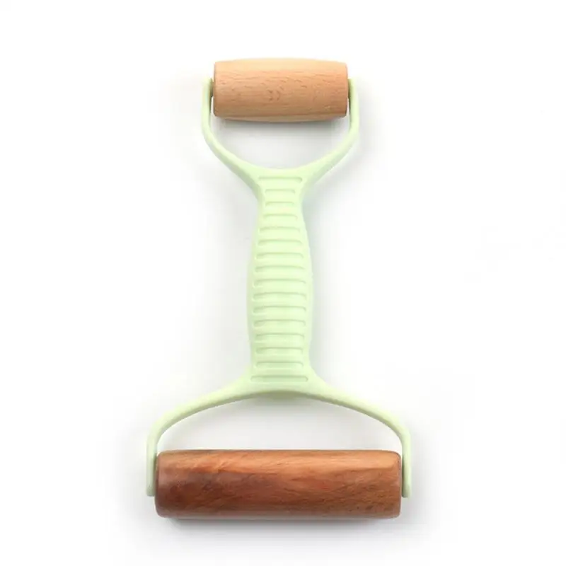 

Double-headed Wooden Rolling Pin Plastic Handle Flour Stick Baking Tools Roller Pin Children's Rolling Pin Kitchen Pastry Tool