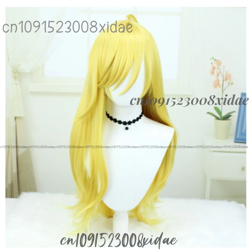 Трусики Анархи Косплей Парик Аниме и чулки с подвязками Золотые длинные