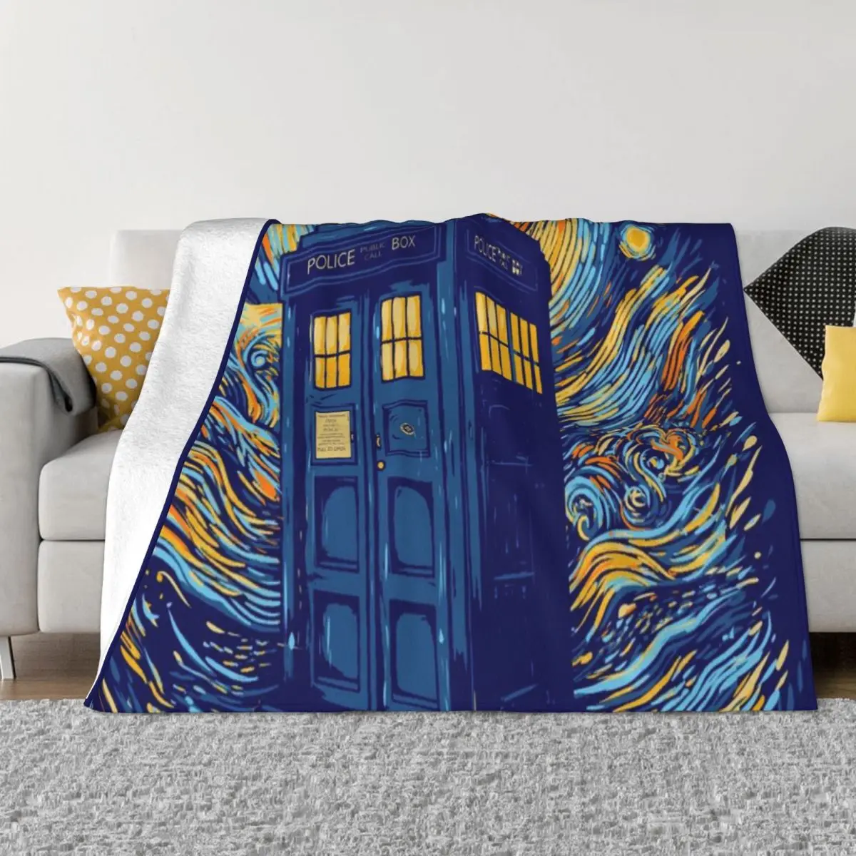 Ультрамягкое одеяло из микрофлиса Starry Blue Box