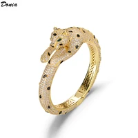 donia jewelry european and american new luxury leopard copper micro inlaid aaa zircon bracelet fashion bracelet for men and wome