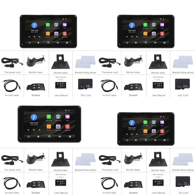 

Bluetooth-compatible Car Radio-Stereo Carplay Multimedia Receiver USB-MP3