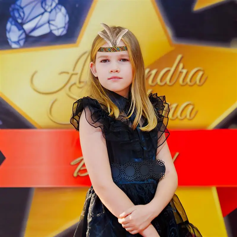 PRETYZOOM повязка на голову с перьями детский головной убор сценический костюм