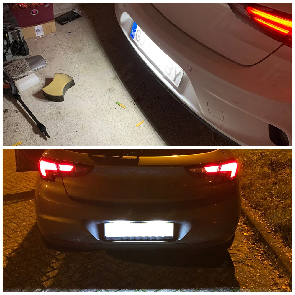 2 шт. автомобильные светодиодные фонари номерного знака для Opel Adam Corsa C D E Astra H J K