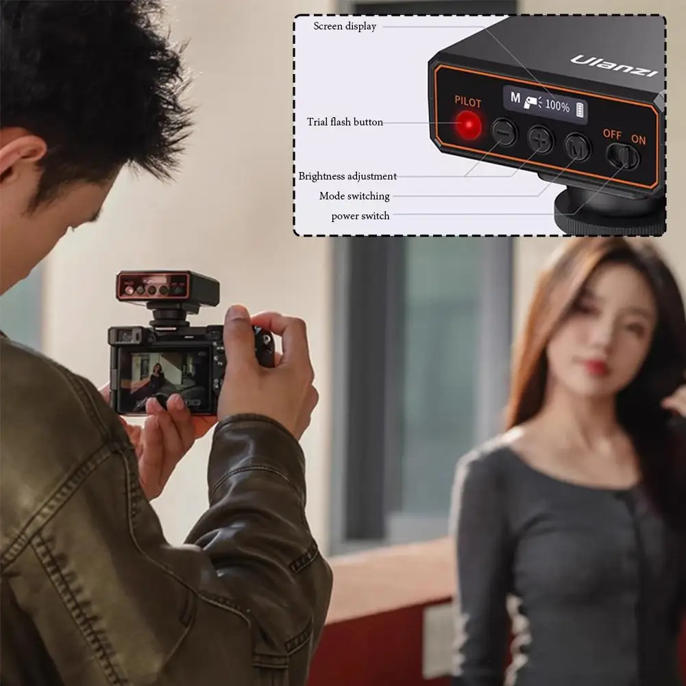 Ulanzi F12 TTL беспроводной триггер вспышки с экраном для автоматической и ручной