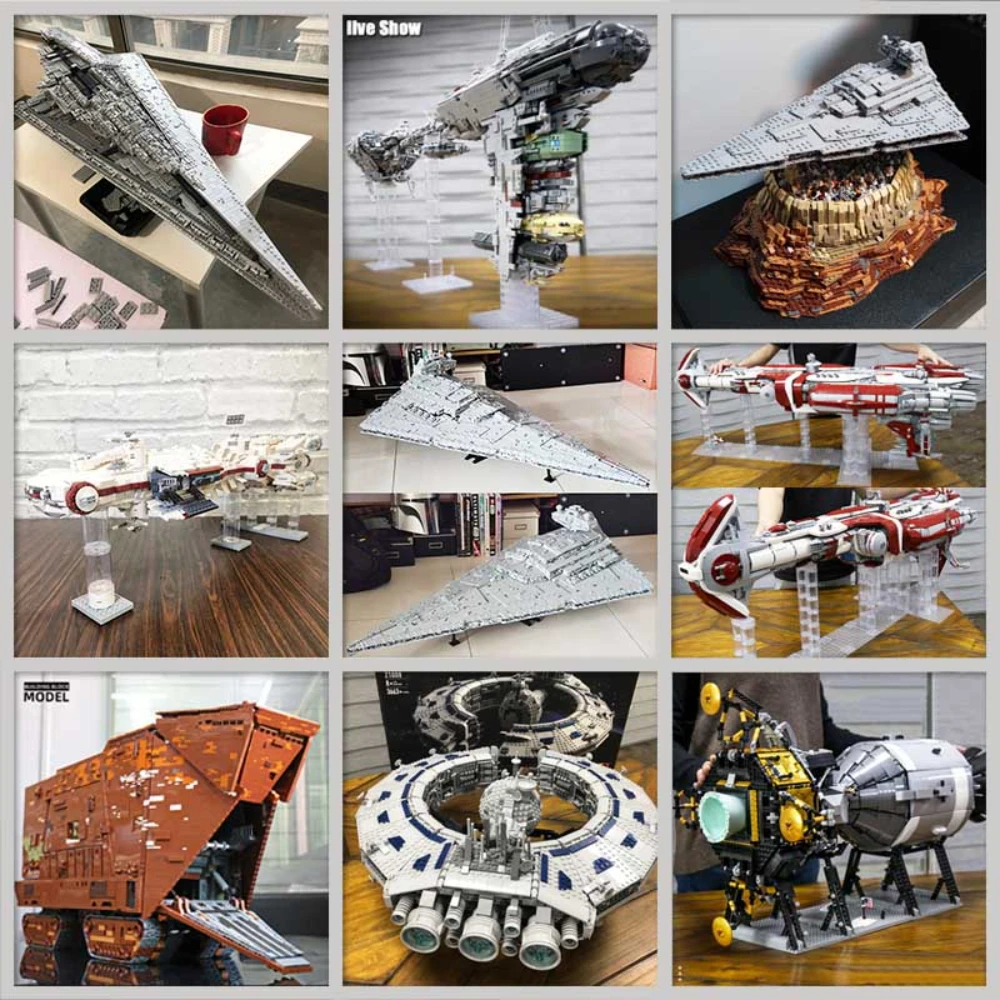 

Creative Expert High-tech Star Dreadnought Cruiser Eclipse Space Shuttle Rocket Ship Modular Building Block Brick Model Toy