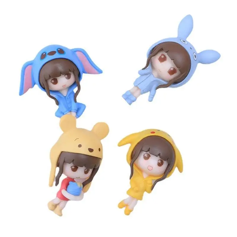 

Милые милые Мультяшные фигурки маленькая кукла Q girl DIY чехол для телефона заколка на голову веревка для украшения помещений декоративные ак...