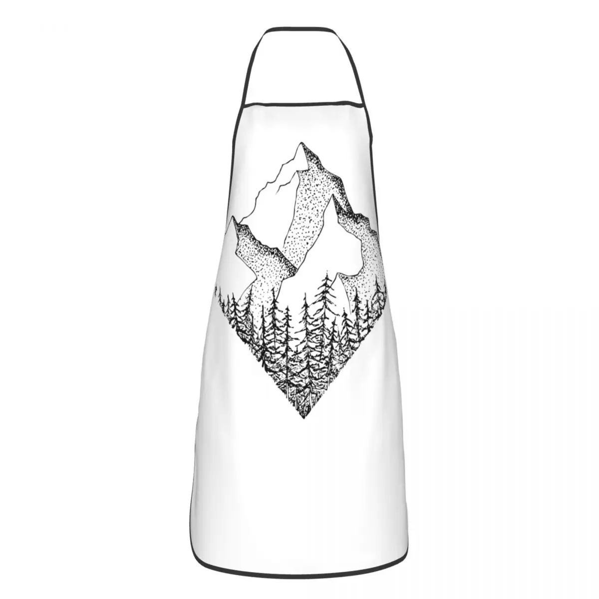 

The Diamond Range Kitchen Household Aprons Waterproof Hiking National Parks Pinafores for Chef Barista Hotel