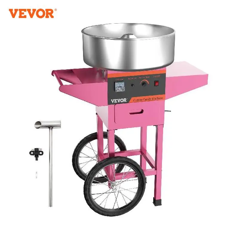 

VEVOR Electric Cotton Candy Machine Commercial Sugar Candy Floss Maker Temperature Controls for Party Festival Carnival Home DIY