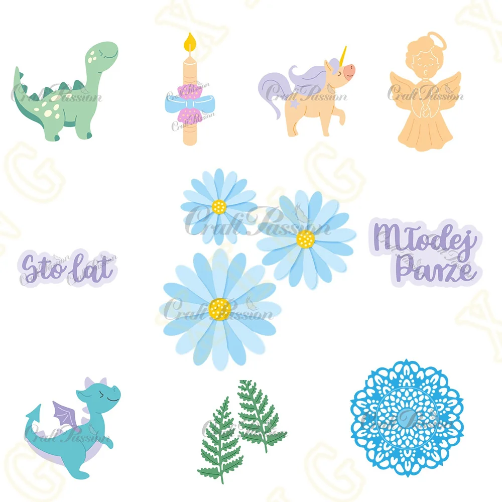 

Scrapbooking Metal Cutting Dies Craft Embossing Make Paper Greeting Card Making Template DIY Handmade 2023 New Baptism Candle