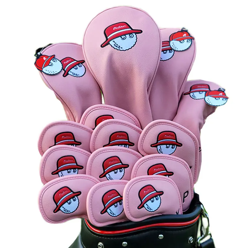 

Чехлы на голову для водителя Fairway, деревянный чехол для клюшки, кожаный защитный чехол для клюшки, аксессуары для гольфа