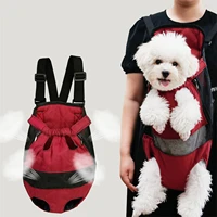 pet cat dog carriers bag red canvas breathable outdoor travel small pet dog cat carring backpacks chest bag pet supplies