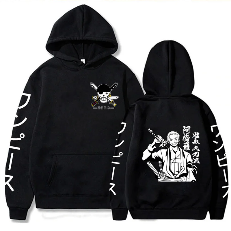 

New Japanese Anime Pattern Print Hoodie Men Women Casual Loose Pullover Harajuku Streetwear Men's Clothing