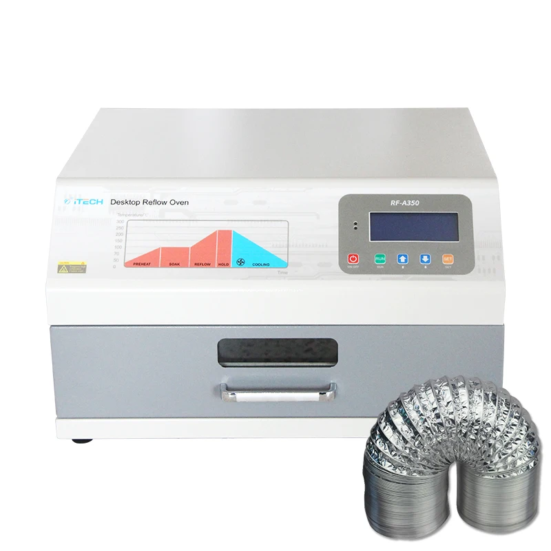 

RF-A250 Smt Drawer Lead-free Reflow Oven 1600W Professional Infrared Heater Soldering Machine For Pcb Soldering And Assembly