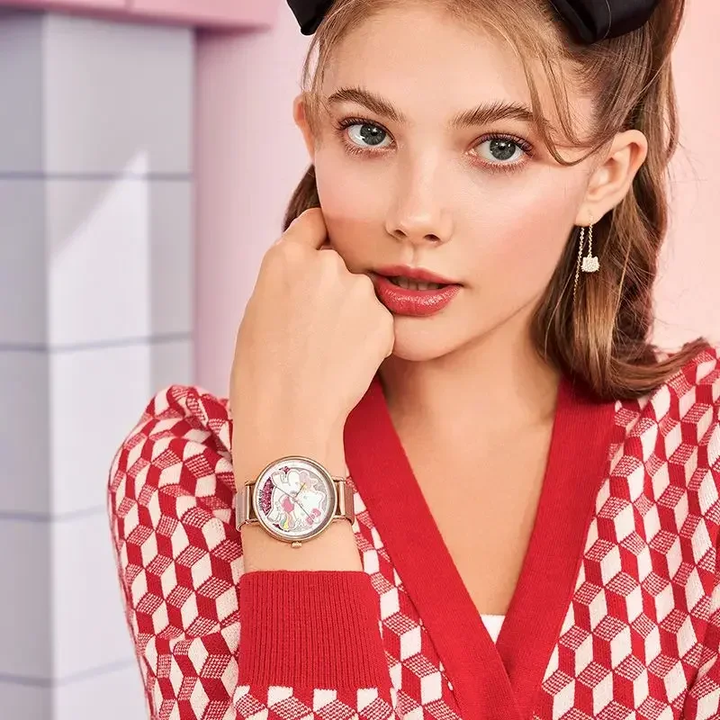 ZGO Sanrio Cinnamoroll KT Часы для девочек Ins Подарки на день рождения