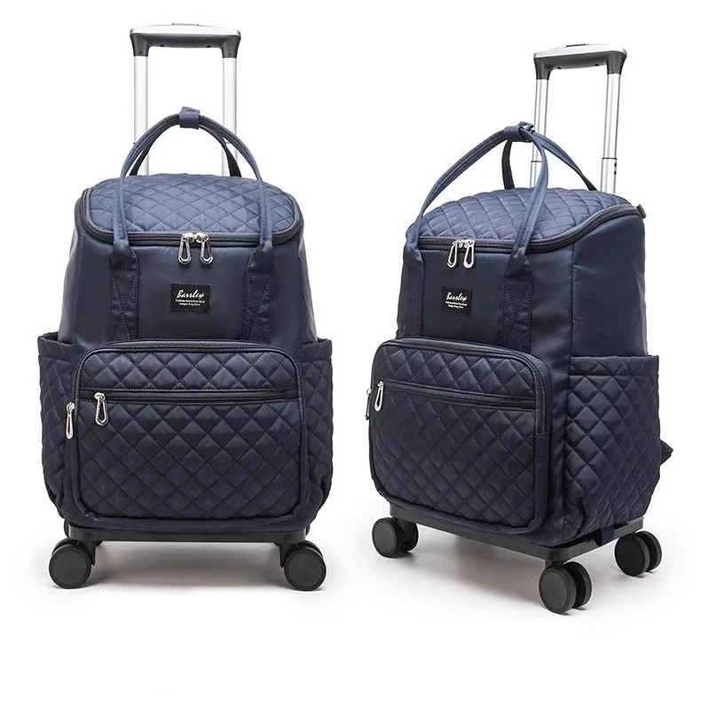 Дорожная сумка-рюкзак на тележке 20-дюймовая женская дорожная сумка колесиках