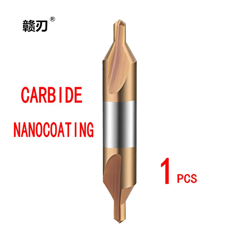 

Центральное сверло из твердого сплава и быстрорежущей стали Co M35, с зенковкой, диаметр формы 1 1,5, 2 1,6, 4, 5, 6, 8, 10 Х100
