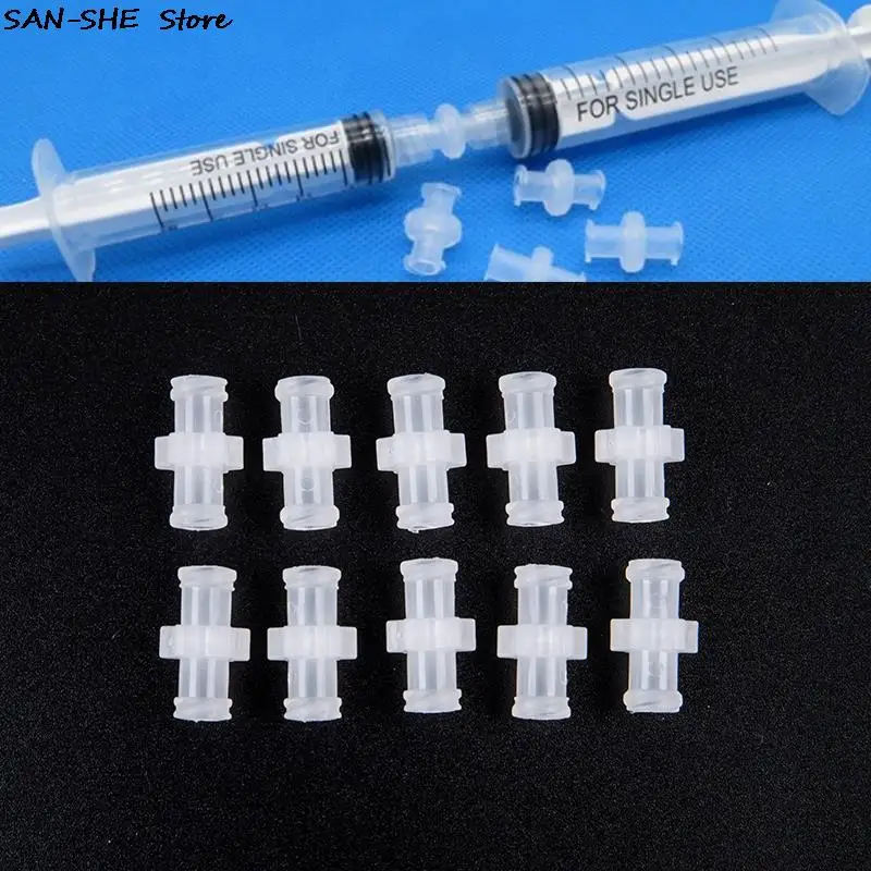 

10Pcs Transparent Plastic Female To Female Coupler Luer Syringe Connector Transparent For Pneumatic Parts Easy To Use