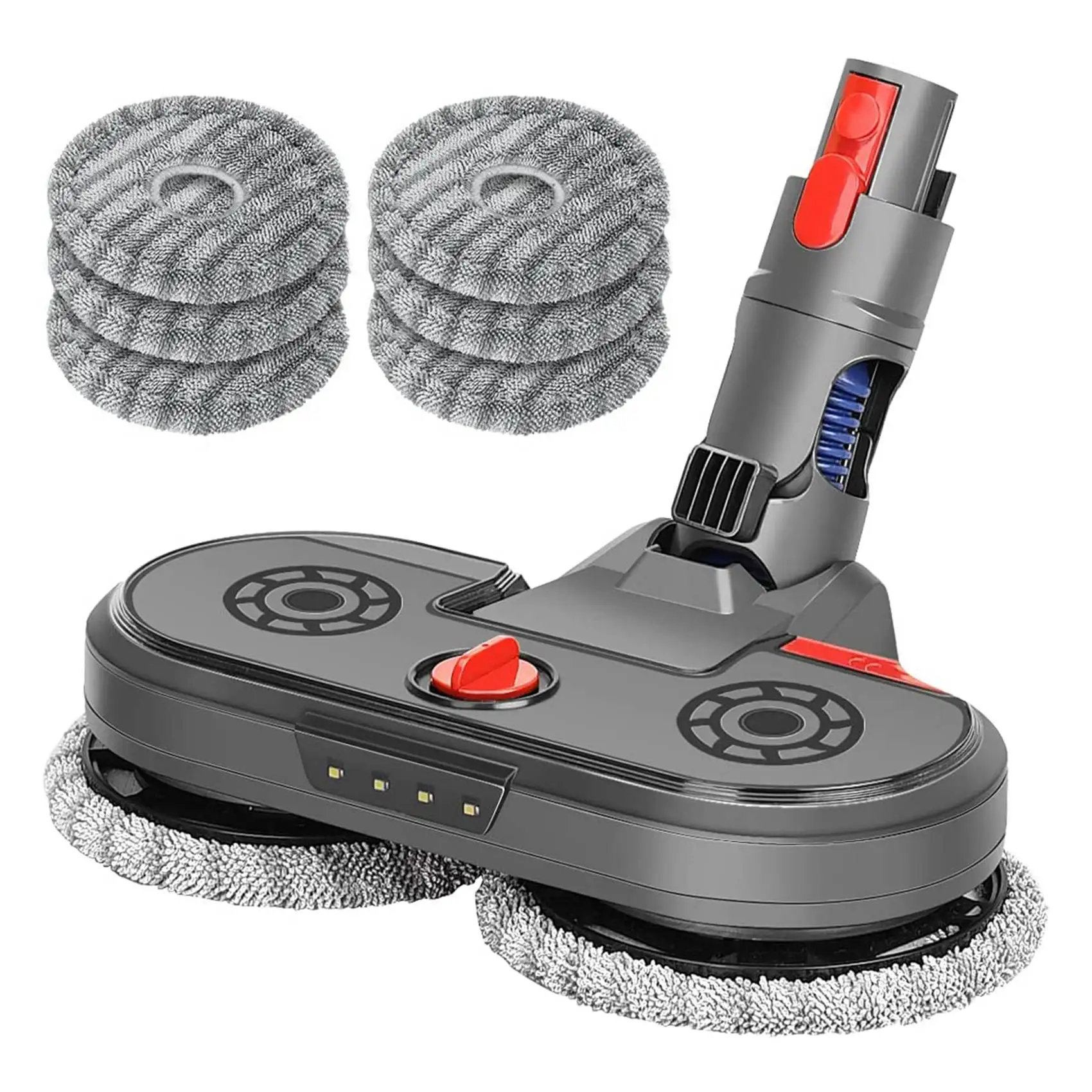 

Electric Mop Attachment for Dyson V15 V11 V10 V8 V7, Mop Attachment with Integrated Water Tank, LED Light, Washable Mop