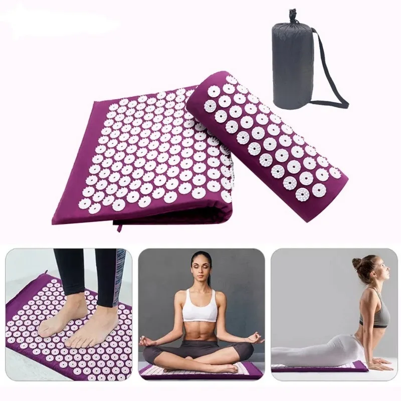 

Yoga Massager Cushion Lotus Acupressure Mat Acupressure Relieve Stress Back Body Pain Spike Cushions Yoga Acupuncture Mat/Pillow