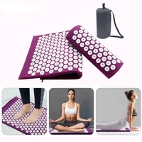 yoga massager cushion lotus acupressure mat acupressure relieve stress back body pain spike cushions yoga acupuncture matpillow
