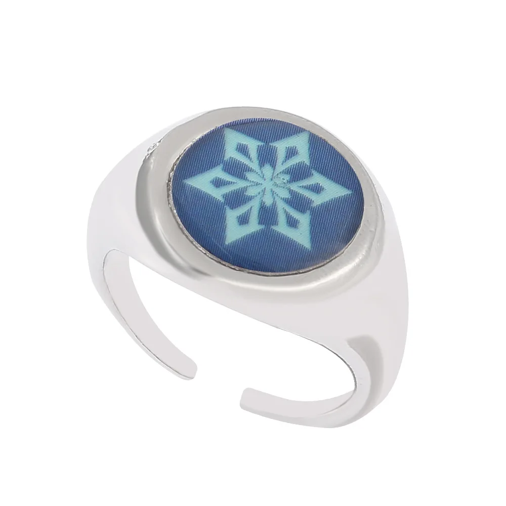 

Genshin Impact Game Rings Fashion Charm Finger Rings Women Jewelry Ring Men Stainless Steel Rings for Teens