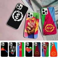 eritrea national flag phone case for iphone 11 12 13 mini pro max 8 7 6 6s plus x 5 s se 2020 xr xs 10 case