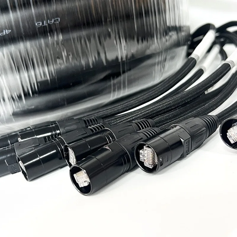 4-канальный 40-метровый змеиный кабель CAT6 бескислородный медный сетевой