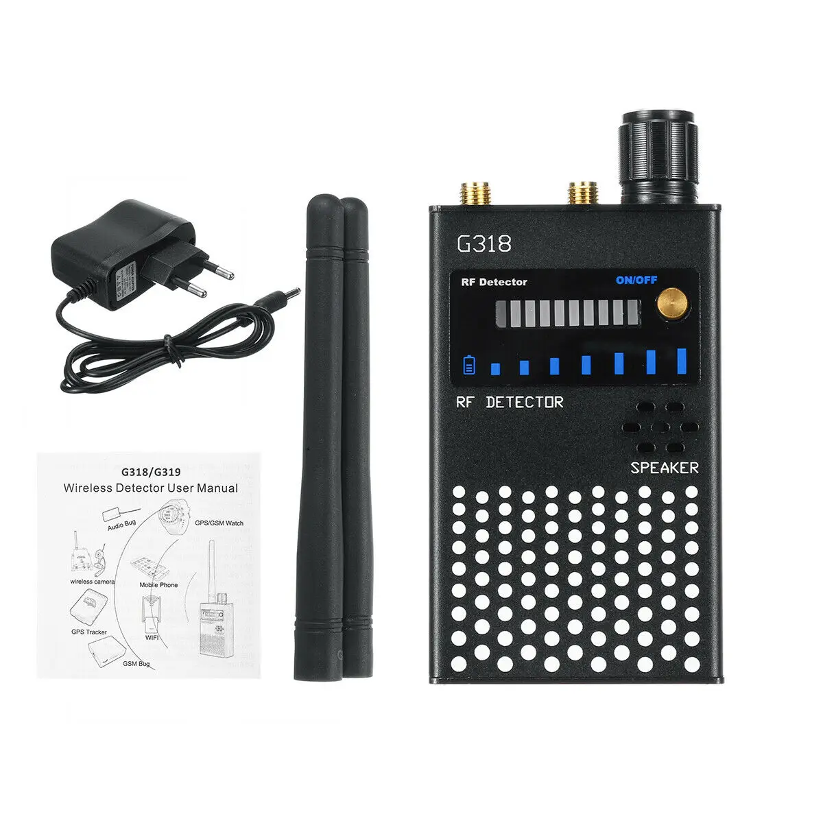 rf singnal anti spy mini camera detector anti eavesdropping hidden gsm gps signal tracker audio hiden camera bug detector free global shipping