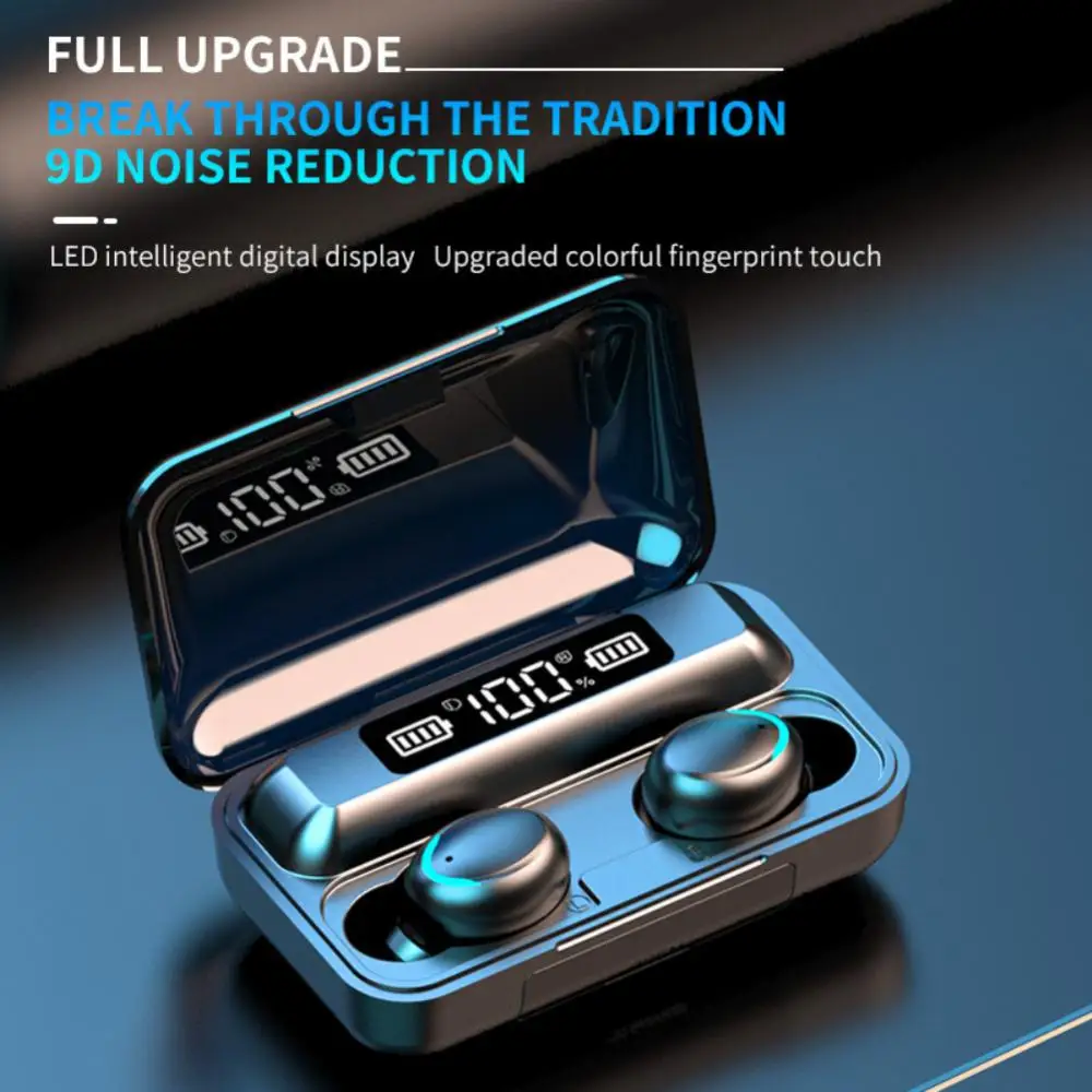 

With Charging Box Stereo Earbuds Wireless Sports Earphones Touch Control Digital Display Tws Headphones Bluetooth Headphones