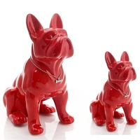 resin french bulldog dog statue home decoration accessories crafts room decoration objects ornament parlor resin animal figurine