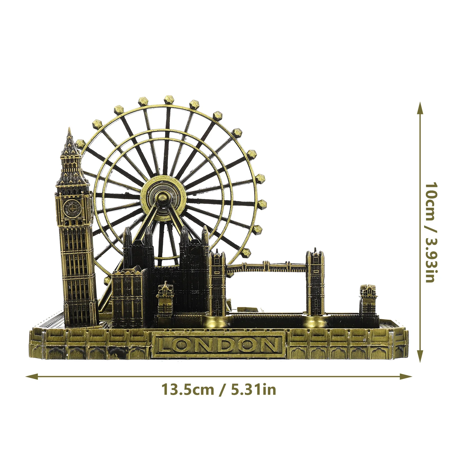 Лондонский мост настольный декор здания металлические украшения цифровые часы