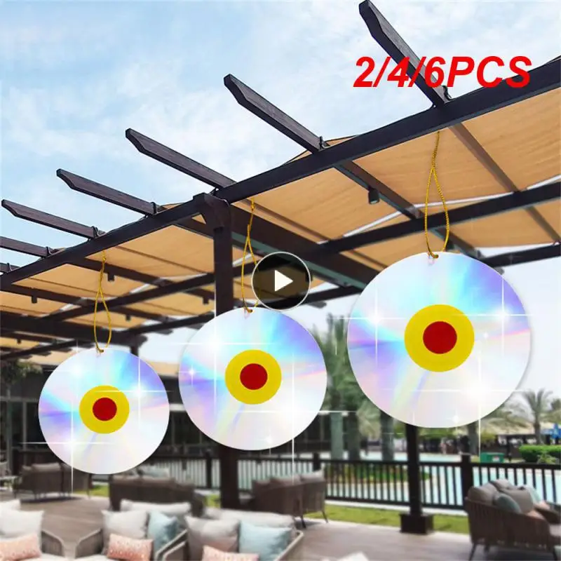 

2/4/6PCS Pigeons Woodpecker Bird Repelling Reflective Patch Balcony Double-sided Laser Bird Repellent Creative