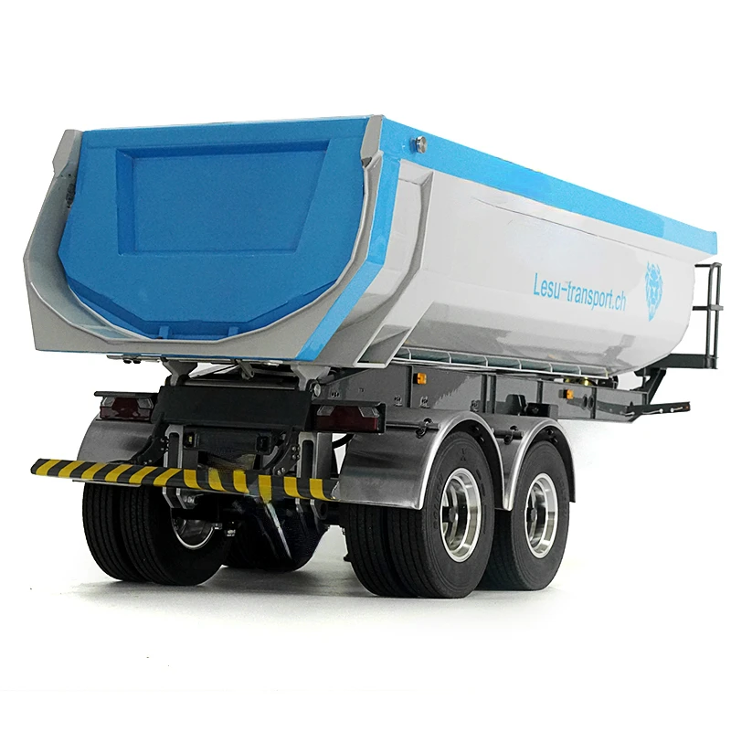 

1/14 Simulation Truck Model Hydraulic Lift U Bucket Metal Bucket Semi-trailer Dump Truck Tractor Trailer Tamiya Model