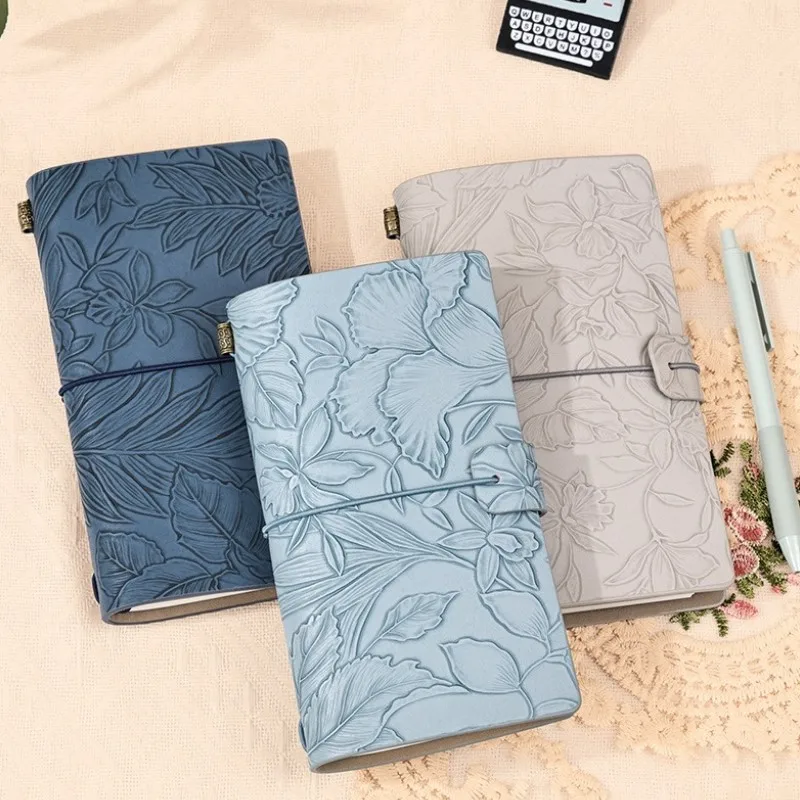 Свободный дневник A6 в виде листика яркий ретро стиле портативный блокнот с