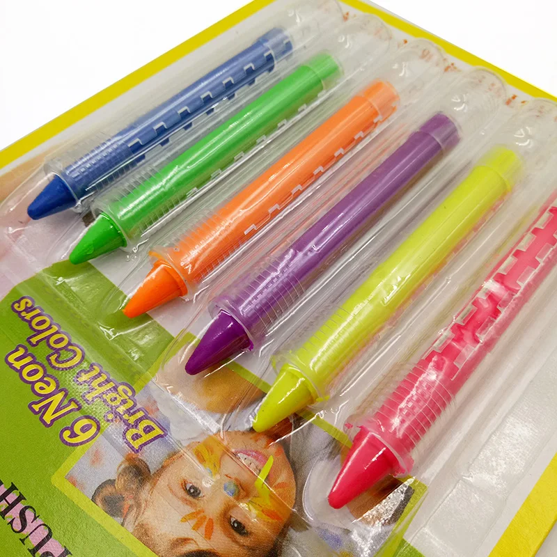 S Splicing Structure Face Paint Crayon Christmas Body Painting Pen Stick For Children Party Makeup