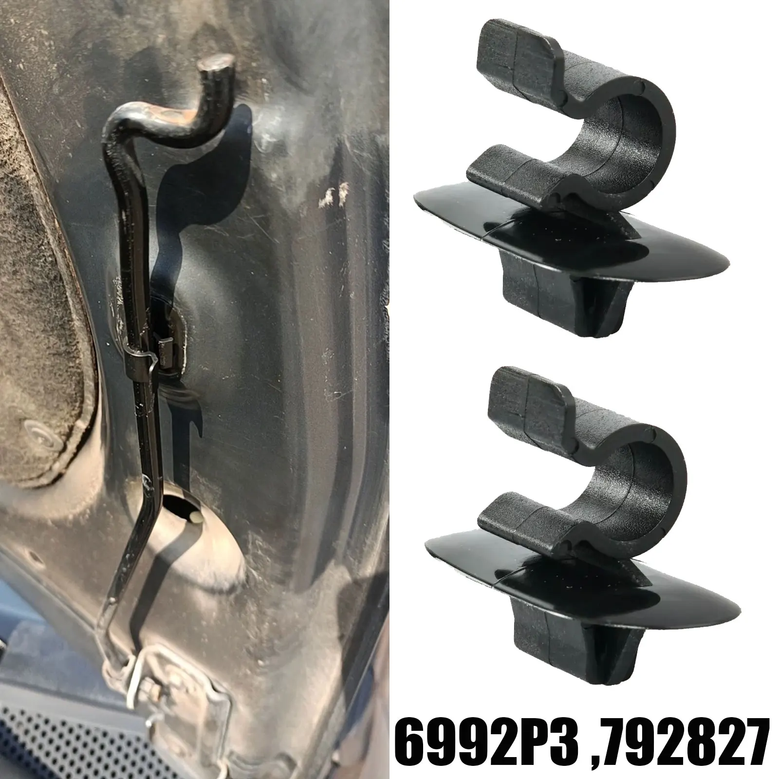 2x для Peugeot 206 306 407 3008 Partner капот стержень поддержка зажима держатель крепеж