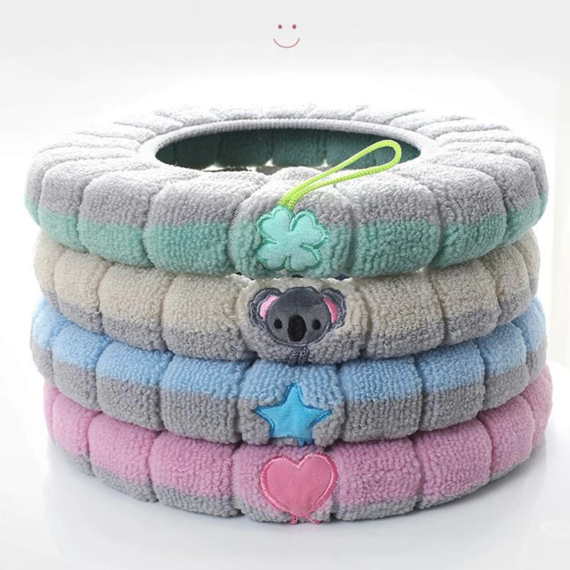 Зимний Мягкий моющийся коврик для унитаза с ручкой