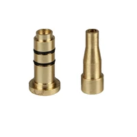 2pcslot reusable brass copper nozzle refill butane gas adapters for dunhill dressrollagas new style lighter connector head