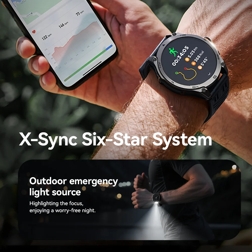 Фото Умные часы Dido AI Ace Pro со встроенным GPS, AMOLED-экраном 1,75 дюйма, Bluetooth-вызовами, водонепроницаемостью IP68, монитором здоровья, для бега на открытом воздухе №2