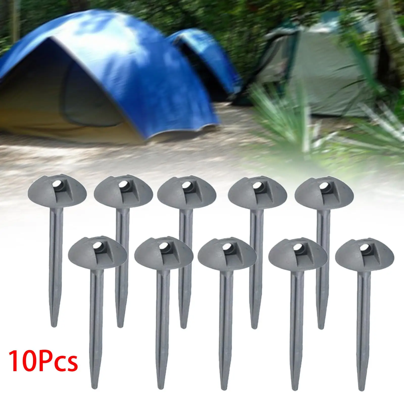 10Pcs Tent Stakes Tent Pegs Domed Ground Nail for Backyard Outdoor Canopy