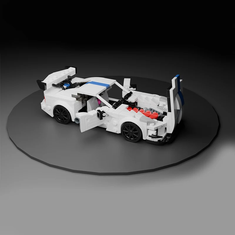 Фото 364 детали MOC Конструктор Dodge Viper ACR Racing Series: Мега-миниатюрный набор для сборки, культовая модель, развивающая моторику, подарок для фанатов и любителей коллекционирования №4