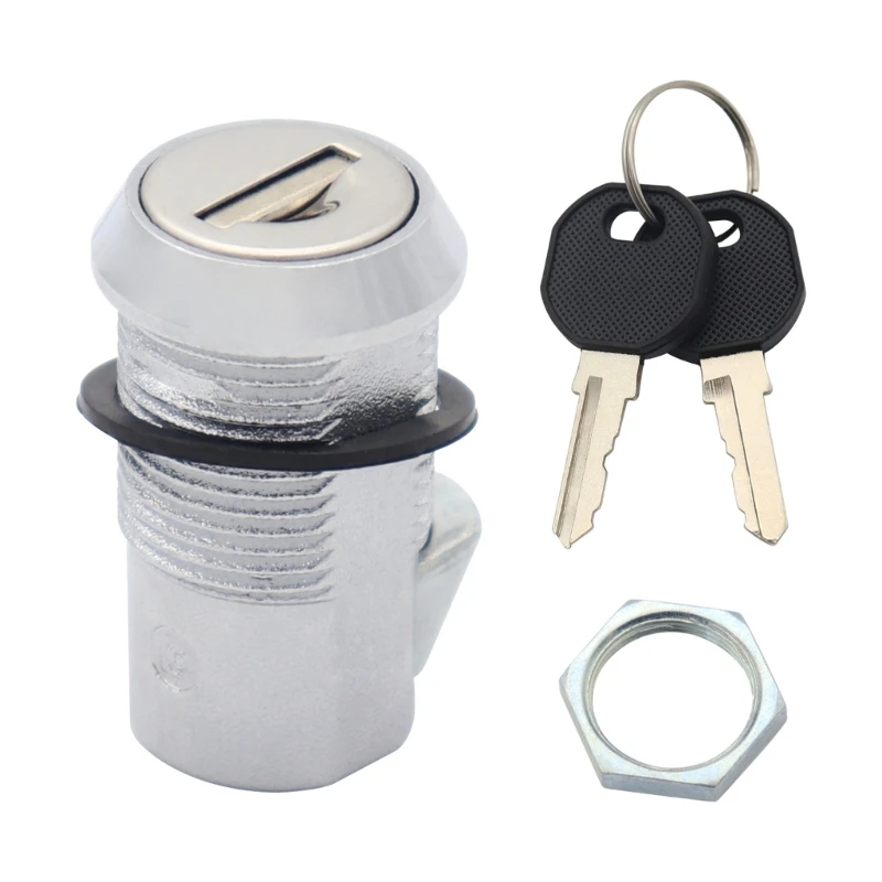 

Cam Locks RVs Storage Lock ,19mm Cylinder Lock RVs Compartment, Campers, Trailer Replacement Set with 2 Keys