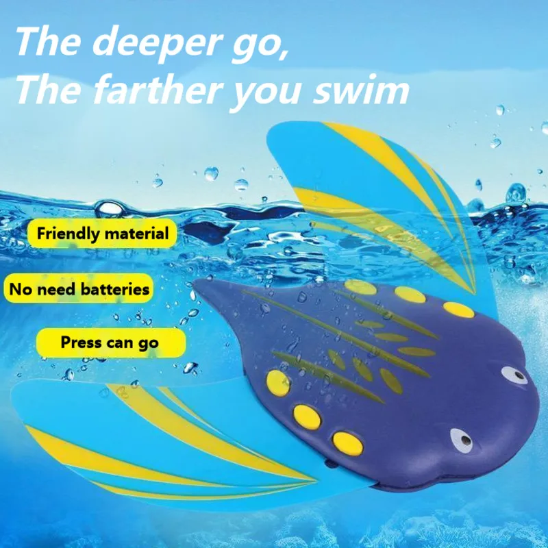 Water Power Devil Fish Underwater Glider Toy Beach Seaside Swimming Pool Games Kids Gift Summer Outdoor Toys Float For Adults