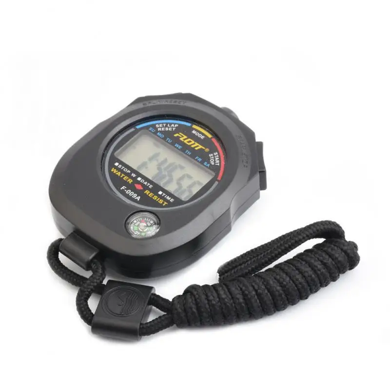 

Professional Digital Stopwatch Handheld Sports Stopwatch Timer Stop Watch With String Swimming Running Sports Judge Timer
