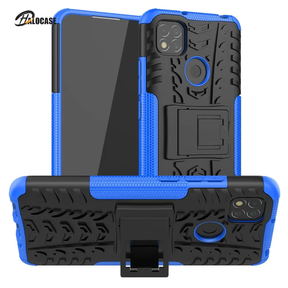 

For Xiaomi Redmi 9C Case Cover Anti-knock Bumper Heavy Duty Armor Stand Phone Back Cover Redmi 9 C NFC F3 9T Note 10 X3 Pro Case