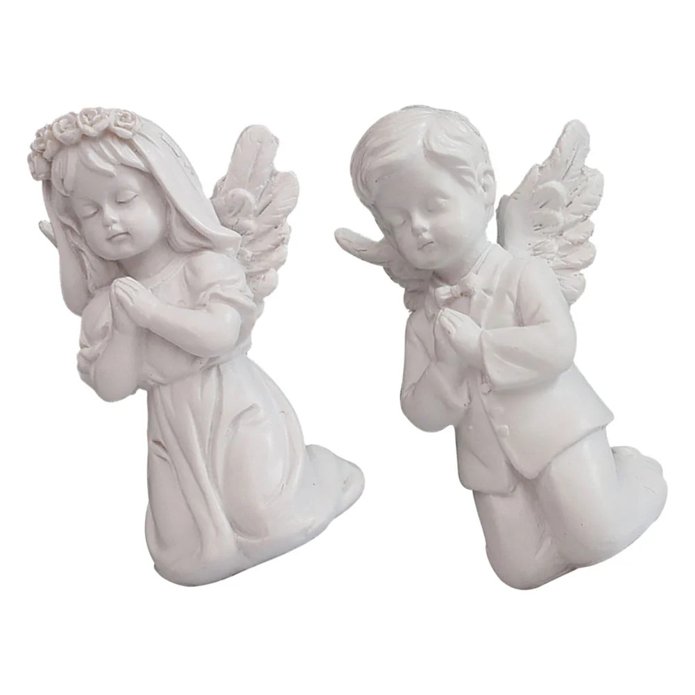 

Статуэтка ангела, статуэтка из смолы, статуэтка Cherub, молитвенный хранитель, садовая скульптура, маленькие статуи, свадебное уличное украшен...